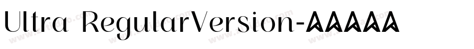 Ultra RegularVersion字体转换